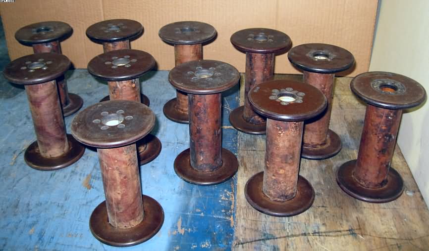 BOBBINS , 6.5" Traverse x 4.25" Base x 4.25" Top x 1" Bore.